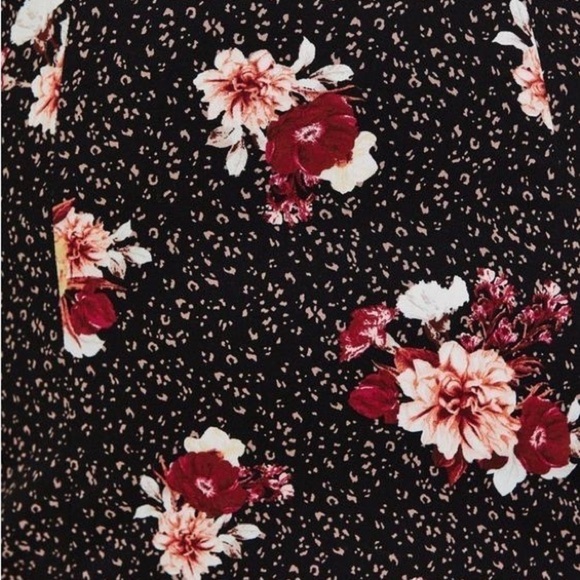 Torrid Black Floral Challis Shift Dress 1X - Picture 7 of 11